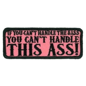 Hot Leathers PPW1175 4 x 1.5 in. Handle the Sass Patch - Multi Color