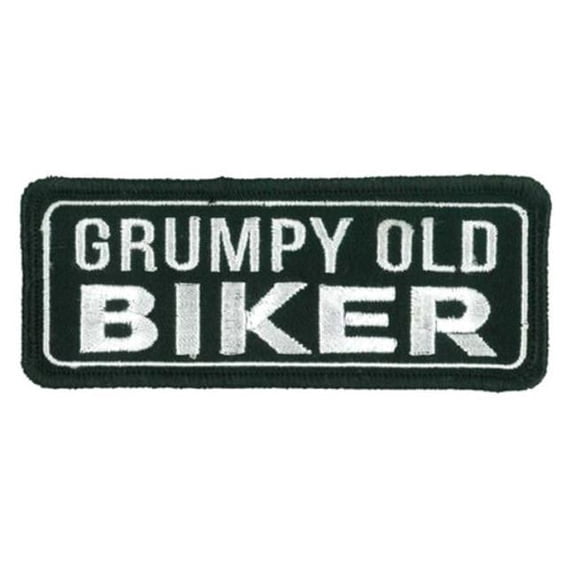 Hot Leathers PPW1230 4 x 1.5 in. Grumpy Old Biker Patch - Multi Color