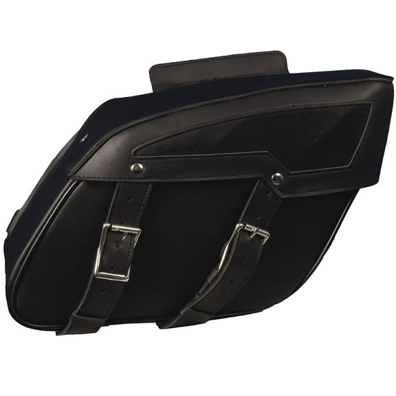 Hot Leathers SDC1004 Medium PVC Saddlebags 13X10X5 13X10X5