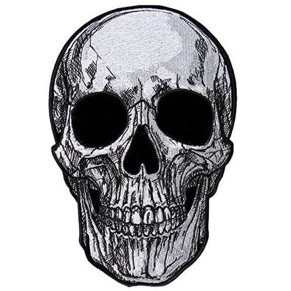 Hot Leathers, SUB SKULL, High Thread Embroidered Iron-On / Saw-On, Heat Sealed Backing Rayon PATCH - 3" x 4"