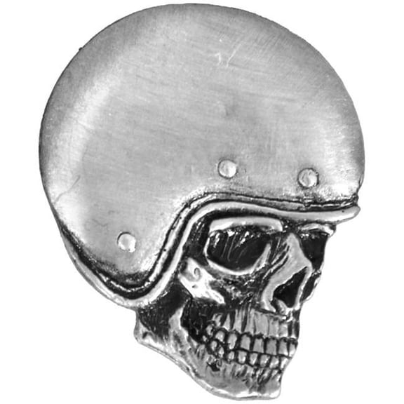 Hot Leathers PNA1248 Skull Racers 1 Pin - Pewter