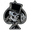 thumbnail image 1 of Hot Leathers, TOP HAT SKULL, High Thread Embroidered Iron-On / Saw-On Rayon PATCH - 8" x 10", Exceptional Quality, 1 of 1