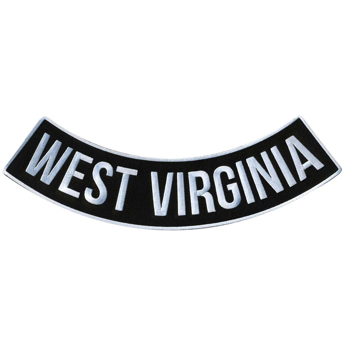 Hot Leathers PPM5095 12 x 3 in. West Virginia Bottom Rocker Patch ...