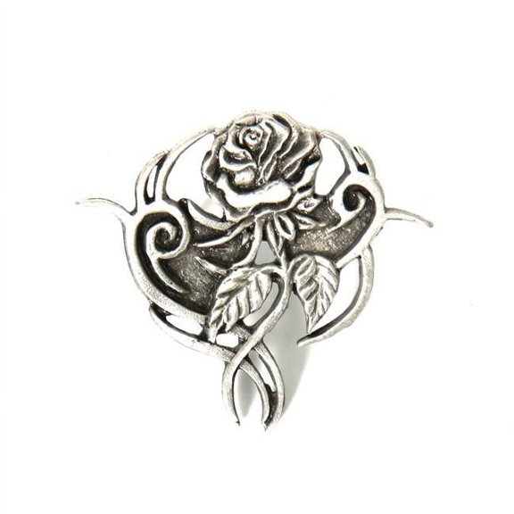 Hot Leathers pna1016 Tribal Rose Pin - Pewter