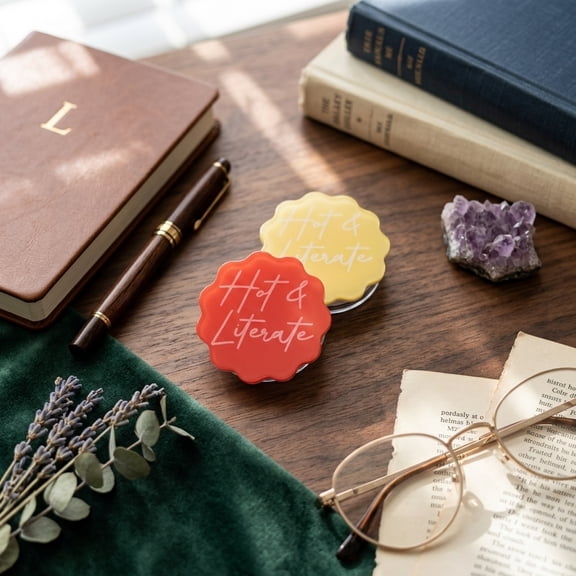 Hot & Literate Grip: Acrylic /Phone Holder