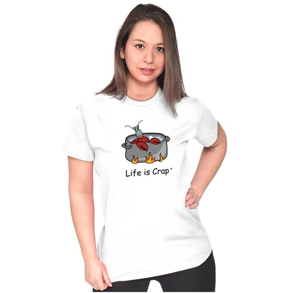 Hot Lobster Boiling Cooking Novelty Womens Fitted Plus Size Graphic Tee Brisco Brands 3X