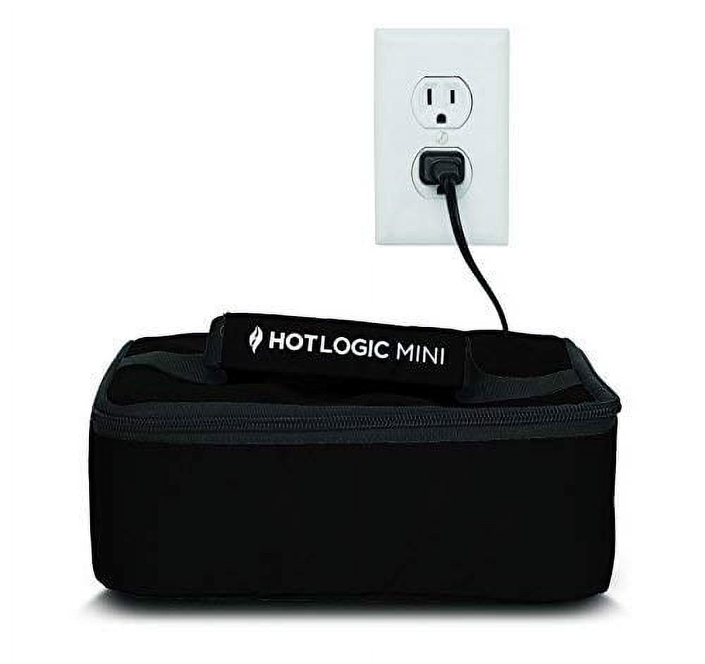HotLogic Mini Black Insulated Portable Electric Lunch Tote