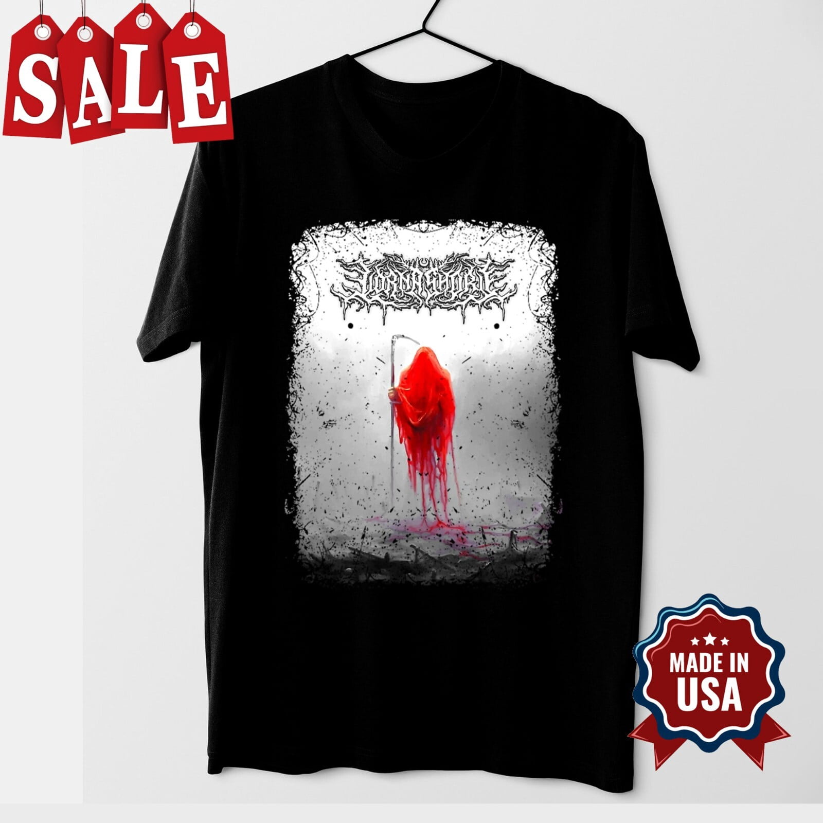 T-shirt Lorna Shore Vintage - Motif Montagnes, Unisexe, Tailles S-5X