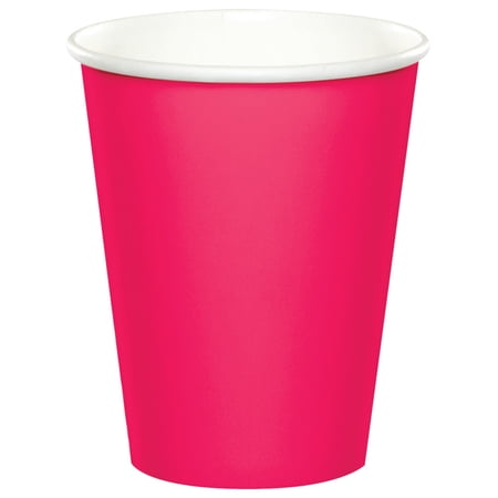 Hot Magenta Pink 9 oz Cups for 72 Guests