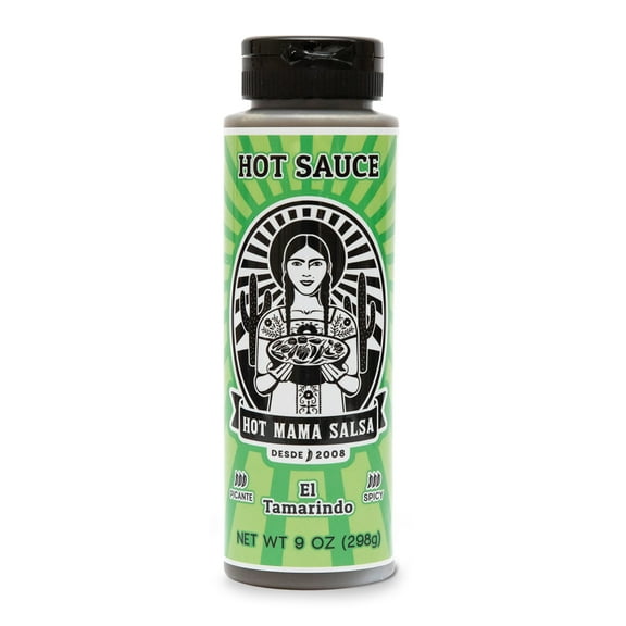 Hot Mama Salsa El Tamarindo A Chili Hot Sauce with Natural Ingredient Rich in Antioxidants, Low Calorie, No Preservatives, Additives, or GMOs Perfect for Eggs, Tacos, and More 9 fl oz
