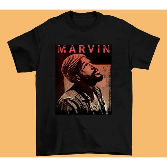 Hot Marvin Gaye Singer Tee Men Black Size S-234XL Unisex T-Shirt KH165