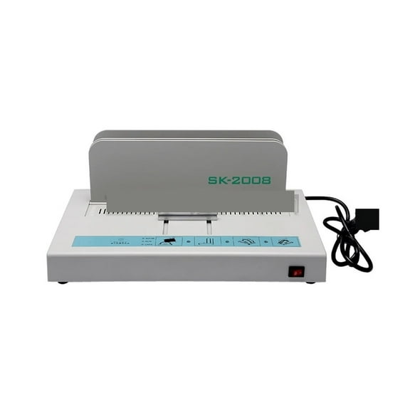 Hot Melt Binding Machine Small Glue Binding Machine Hose Rubber Strip Automatic Office Voucher Manual Universal Machine SK2008 ,Easy to Operate