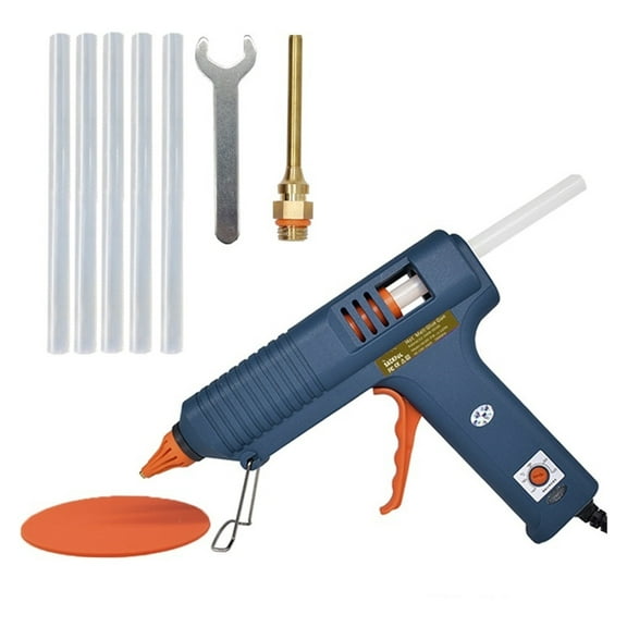 Hot Melt Glue Gun 150W Adjustable Temperature Glue Gun Nozzle 11mm Glue Sticks Professional Indusrial Melt Gun Adhesive Hot Gun ,Plug and Heat
