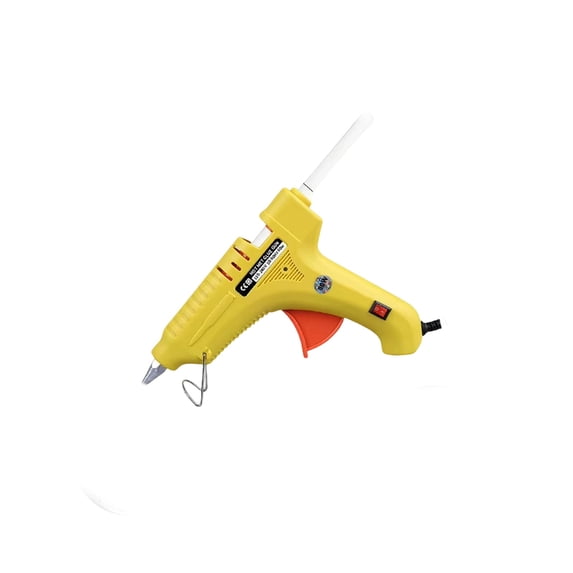 Hot Melt Glue Gun 20W Professional Rapid Heating Tool with 0.28" and 0.43" Glue Sticks Anti-Scald Design for DIY Crafts Home Repair and Art Projects