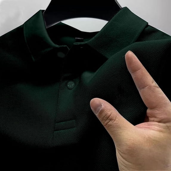 Hot Men‘s Brand Polo Shirt Golf Shirt 2024 Summer Solid Color Button Clothing Business Men‘s Street Clothing Short sleeved T-shi