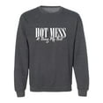 thumbnail image 1 of Hot Mess & Doing My Best Crewneck Sweatshirt, 1 of 3