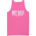 thumbnail image 1 of Hot Mess & Doing My Best Neon Tank Top, 1 of 1