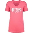 thumbnail image 1 of Hot Mess & Doing My Best Womens V-Neck T-Shirt, 1 of 2