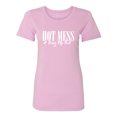 thumbnail image 1 of Hot Mess & Doing My Best Womens crewneck tee, 1 of 3