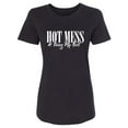 thumbnail image 1 of Hot Mess & Doing My Best Womens crewneck tee, 1 of 2