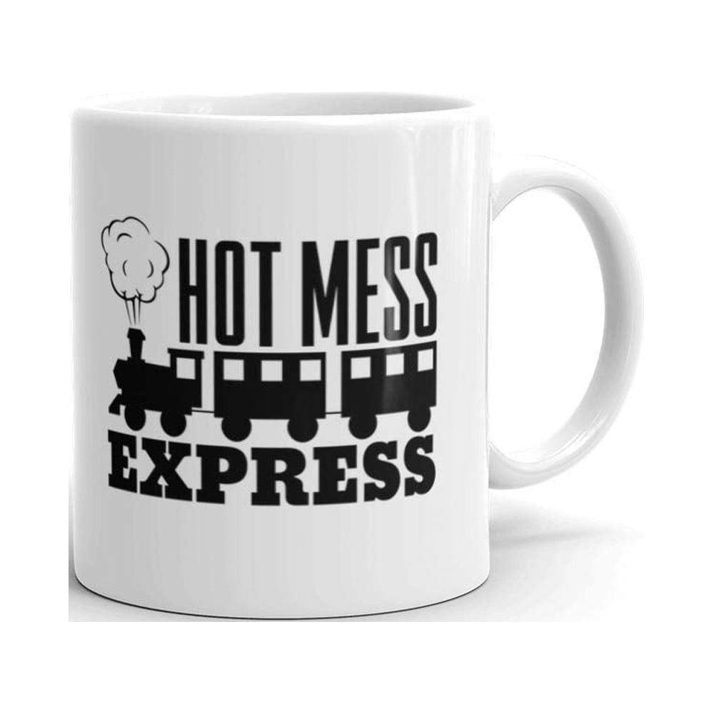 Hot Mess Express Tumbler 40oz, Funny Mom Coffee Mugs With Sayings