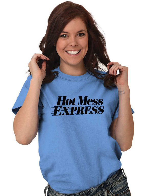 Hot Mess Express Rebel Girly Messy Women's Plus Size Graphic Tee Brisco Brands 2X
