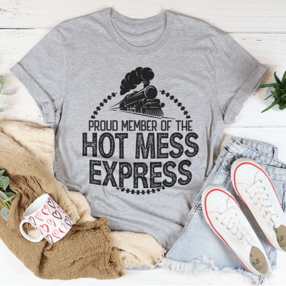 Hot Mess Express Tee Mustard S Peachy Sunday T-Shirt