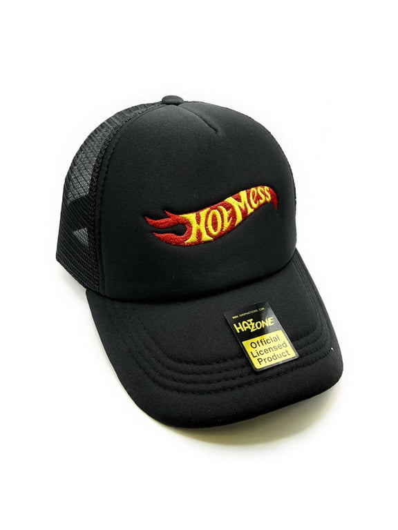 Hot Mess Mesh Trucker Snapback (Black)