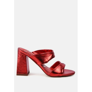Hot Mess Puffy Block Heel Sandals