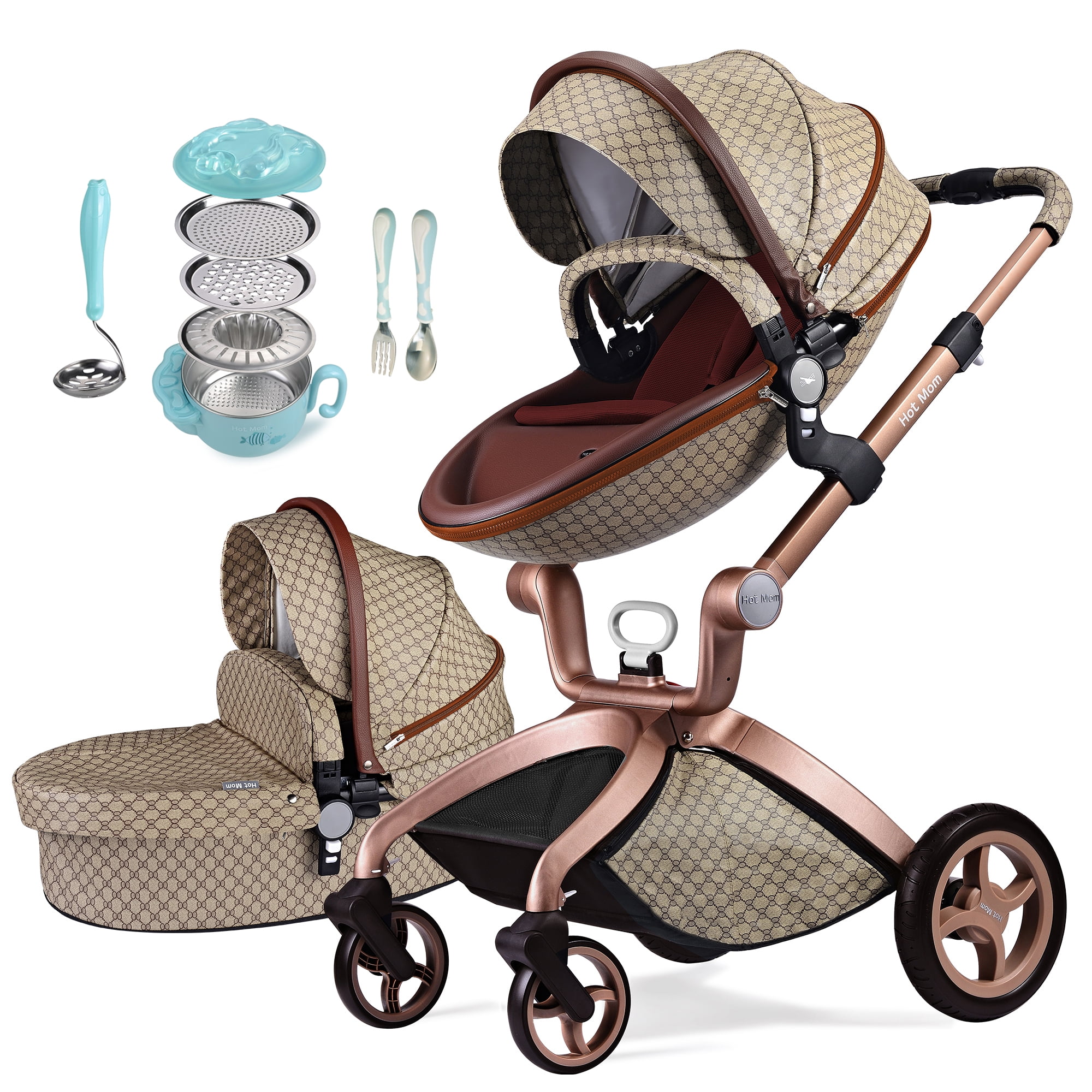 Baby stroller hotsell 360 rotation