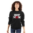 thumbnail image 1 of Hot Mom Funny Best Cool Mothers Day Women Plus Size Sweatshirt Brisco Brands 2X, 1 of 6