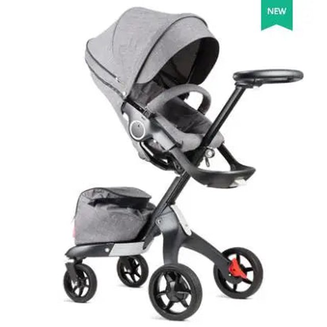 Hot Mom high landscape stroller sit sleeping pneumatic wheels baby