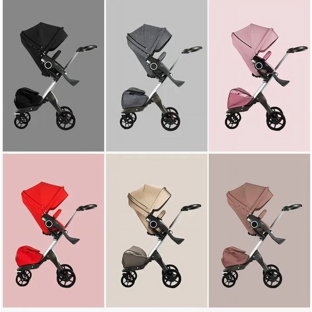 Hot Mom high landscape stroller sit sleeping pneumatic wheels baby