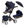 Hot Mom high landscape stroller sit sleeping pneumatic wheels baby