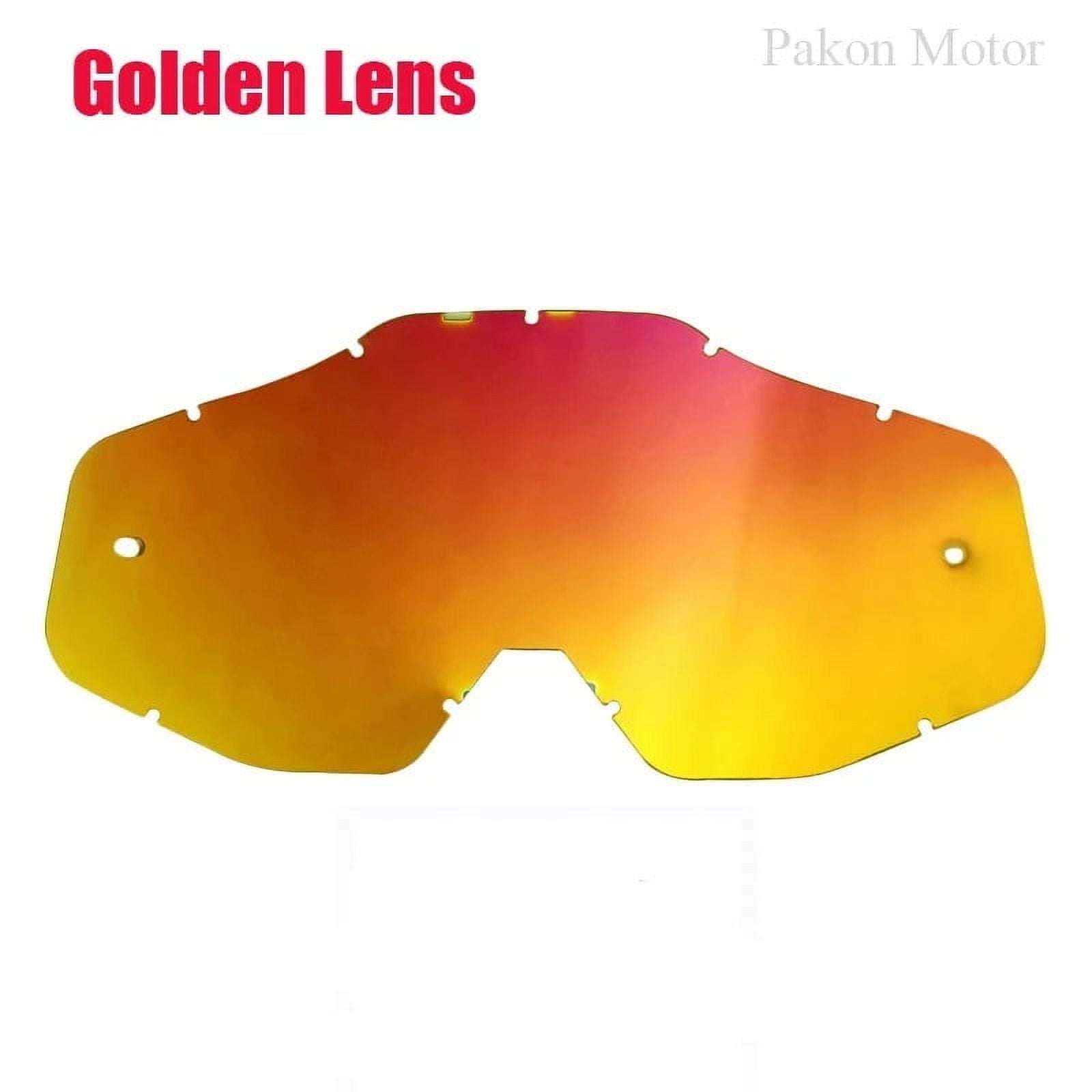 Unbranded Motocross Goggles – 100% UV400 Protection – Multicolor Reflective – Unisex Adults
