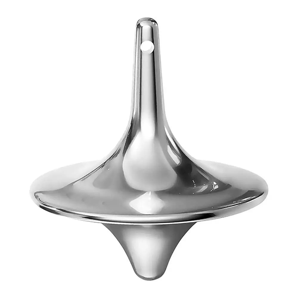 Turbobm Metal Gyro Great Precise Silver Spinning Top Hot Movie Totem Push Spinner Silver Vintage Toy The Perfect Balance Between Performance and Beauty to Give as a Gift