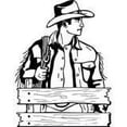 thumbnail image 1 of Hot New Decals Cowboy 20x14, 1 of 1