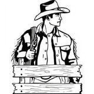 Hot New Decals Cowboy 20x14