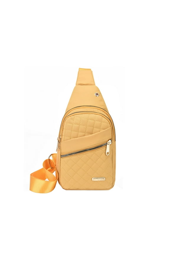 Hot New Mini Sling Bag, Cute Diamond Plaid Crossbody Shoulder Bags, Travel Chest Bag Daypack Rucksacks for Women Men