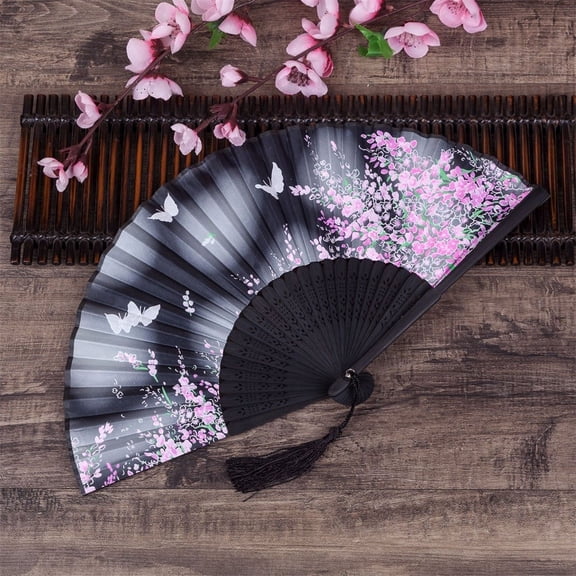 Hot New Stylish Hand Fan Cherry Blossom Fans For Garden Parties For Summer Occasions Handmade Japanese Style Fan
