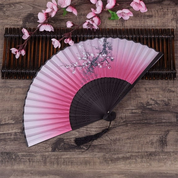 Hot New Stylish Hand Fan Cherry Blossom Fans For Garden Parties For Summer Occasions Handmade Japanese Style Fan