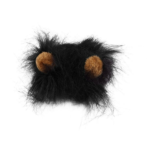 Hot Newest Lovely Pet Costume Lions Mane Wig for Cat Halloween with Ear Pet Apparel Cat Fancy Dress Christmas Party Dress Up (01)
