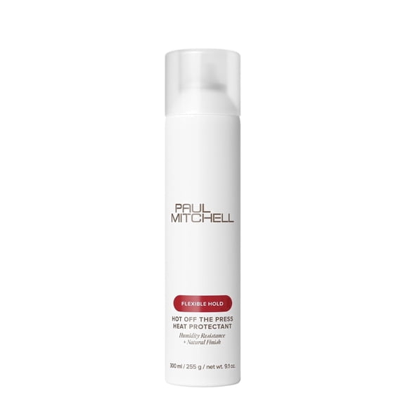 Paul Mitchell Hot Off The Press Heat Protectant, Humidity Resistance, Flexible Hold + Natural Finish, For All Hair Types, 9.1 Fl Oz