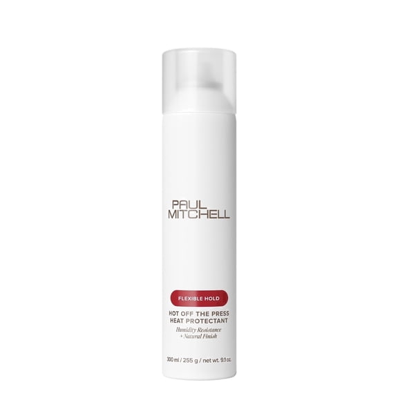 Paul Mitchell Hot Off The Press Heat Protectant, Humidity Resistance, Flexible Hold + Natural Finish, For All Hair Types, 9.1 Fl Oz
