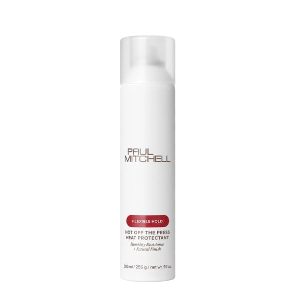 Paul Mitchell Hot Off The Press Heat Protectant, Humidity Resistance, Flexible Hold + Natural Finish, For All Hair Types, 9.1 Fl Oz