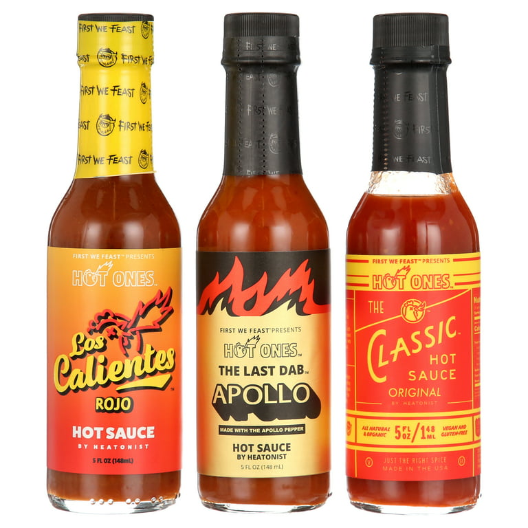 6 sauces Hot Ones