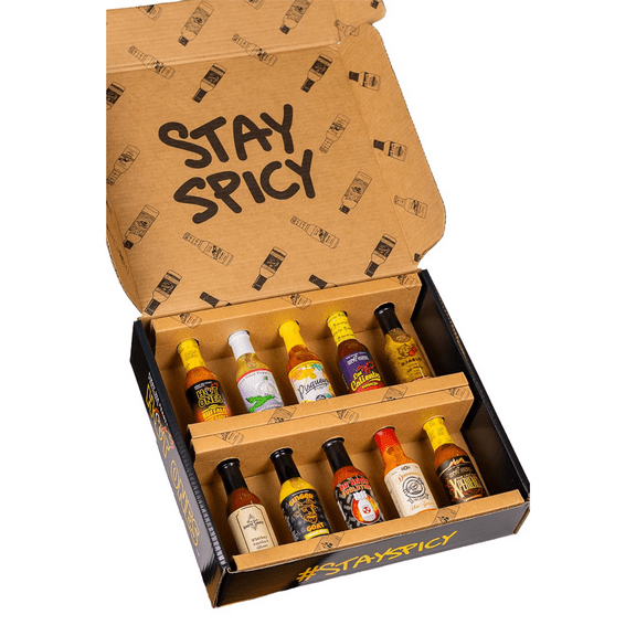 Hot Ones Season 22 Lineup, Hot Sauce Challenge Kit Made with Natural Ingredients, Unique Condiment Gift Box is the Ultimate Variety Pack for Spice Lovers, 5 fl oz Bottles Produced in Small Batches (10