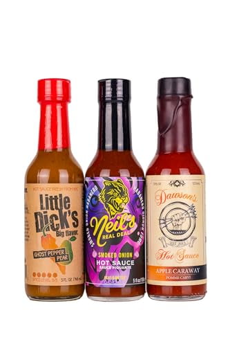 Hot Ones Season 25 Warmup Pack Lineup, Mild Flavor Hot Sauce Variety Pack Made With Natural Ingredients:, Perfect For Superfans & Mini Wing Challenge, 5 fl oz Bottles (3-Pack)