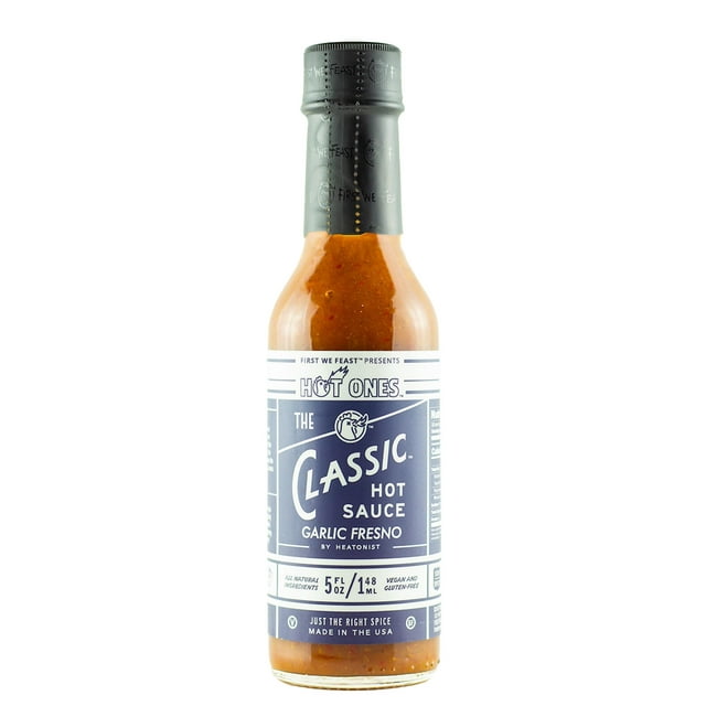 Hot Ones The Classic NG01 Garlic Fresno Edition Hot Sauce Made With ...