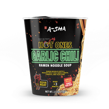 Hot Ones x A-Sha Garlic Chili Ramen Noodle Soup